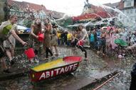 Abi-Taufe auf dem Marktplatz